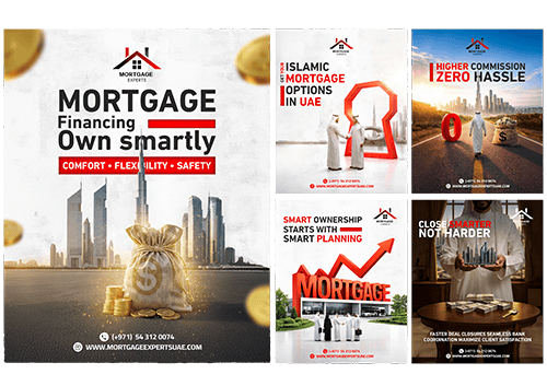 A company specializing in real estate financing in the UAE with Professional Social Media Design and digital marketing