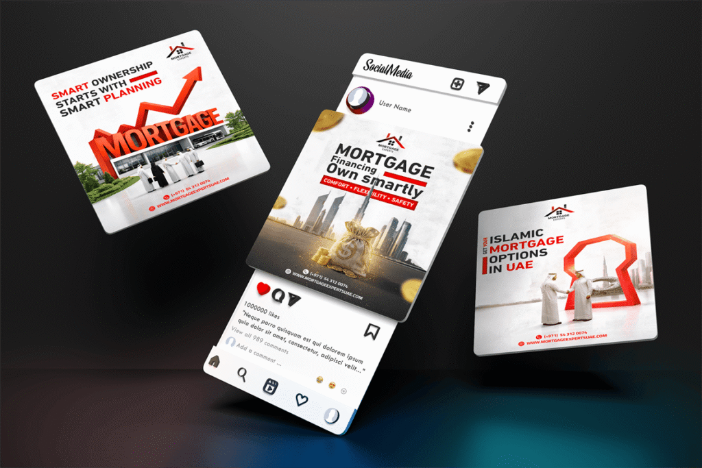 Real Estate Marketing and Social Media Management for Mortgage Expert UAE